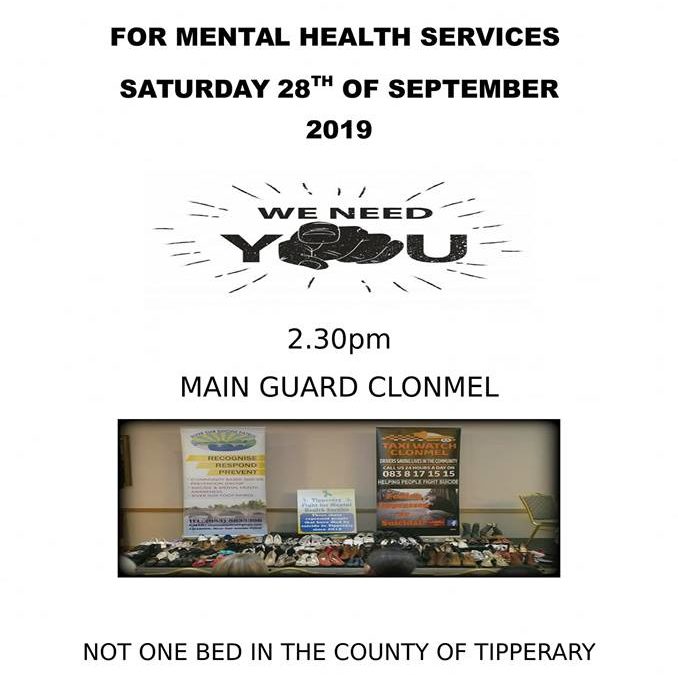 Tipperary’s Fight for Mental Health – Public March on Sept 28th